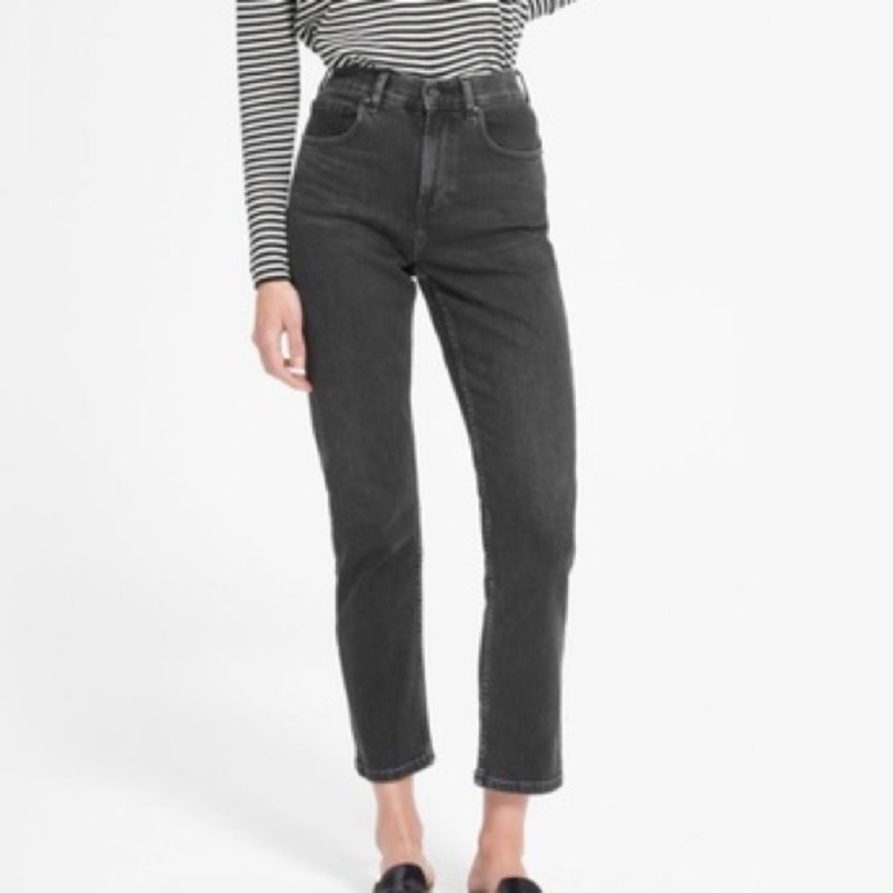 Everlane High Rise Slim Straight Jeans